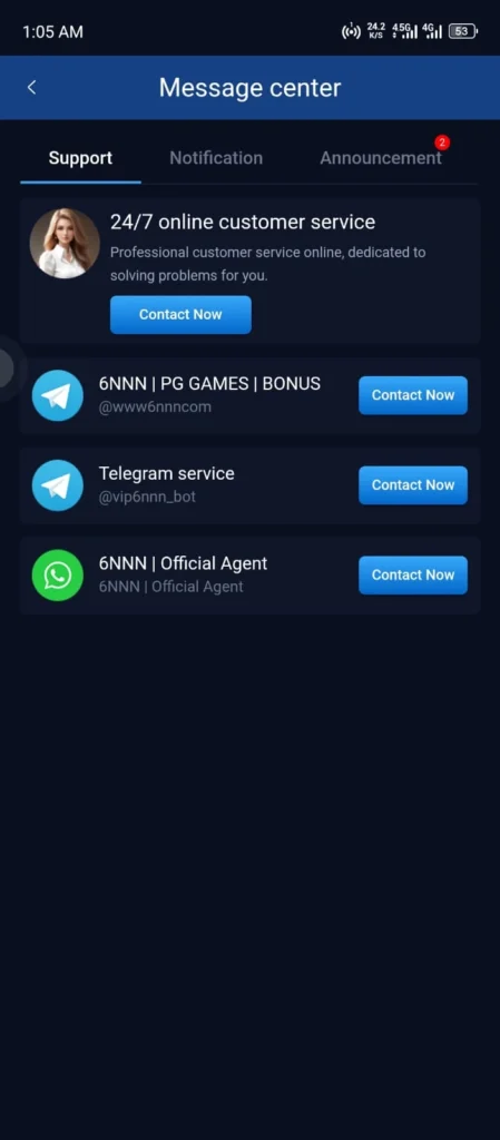 6nnn Game Customer Support